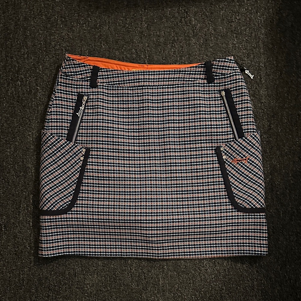 Louis Castel Chic Women's Plaid Mini Skort